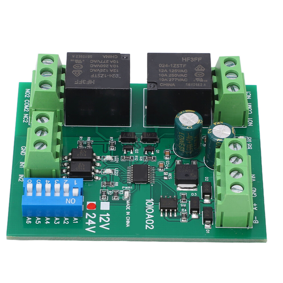 Rs485 2 Channel Relay Controller Reliable Dc 24V Switch Board 5071375038603