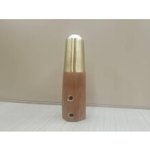Walnut TV Cabinet Leg with Gold Metal Casing for SC005C SC005D SC005B Secure Stability Support 1PC