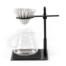 Pour Over Coffee Maker with Adjustable Height Coffee Dripper Stand, Durable Aluminum for Home or Office