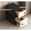 White Solid Wood Nightstand with 2 Drawers, Compact Bedside Table for Small Spaces Bedroom 2