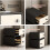 White Solid Wood Nightstand with 2 Drawers, Compact Bedside Table for Small Spaces Bedroom 3