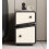 White Solid Wood Nightstand with 2 Drawers, Compact Bedside Table for Small Spaces Bedroom 4