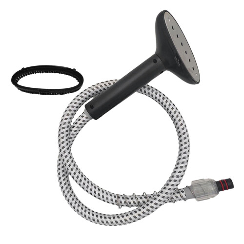 Universal Garment Steamer Hose with Brush Attachment, Replacement Nozzle Set for Easy Installation