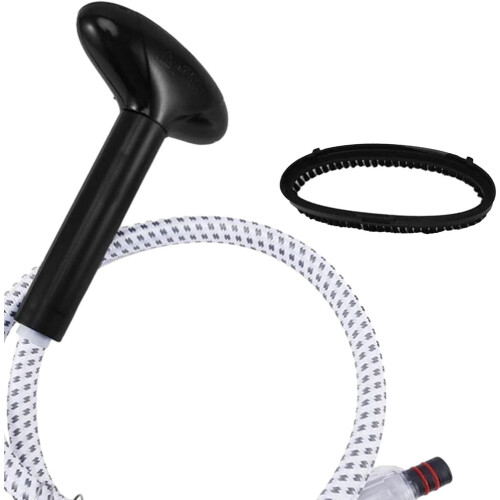 Universal Garment Steamer Hose with Brush Attachment, Replacement Nozzle Set for Easy Installation 1