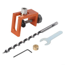 Pocket Hole Jig and 10mm Doweling Jig with Depth Stop, Vertical Drill Guide for Cabinet Doors