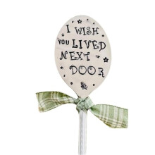 Presente de Amizade com Marcador de Jardim, Marcadores de Jardim, Etiquetas de Plantas, Marcadores de Plantas, Sinal Decorativo DIY de Metal para