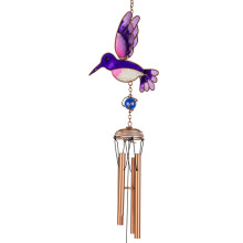 Stained Bird Suncatcher,Bird Crystal Prisms Hanging Crystals Ornament Wind Chimes
