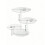 Round Acrylic Products Display Riser Stands, 3 Tiers Cupcake Stand  Display Rack for Cake 6
