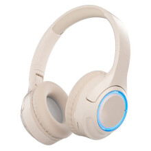 LED-Hörlurar Trådlösa -Headset Bashörlurar HIFI Sportspel Musikhörlurar Stöd TF-Kort Portable-B