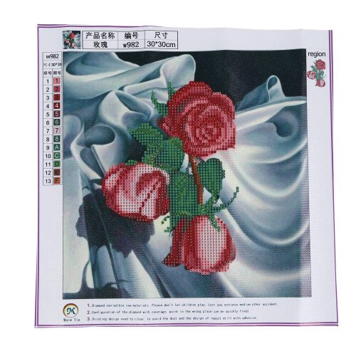 DIY 5D Diamond Painting Embroidery 3  Rose  Stitch Tool Set Tool Decoration 2