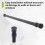 Spring Extendable Loaded Curtain Rail Pole Telescopic Bath Window Tension Rod,40-70Cm 3