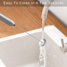 Milk Frother Handheld Battery Operated  Mixer Electric Foam Maker for Coffee Stainless Steel Milk Foamer for Coffee