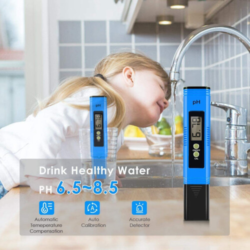 PH Meter, Digital PH Tester PH Meter for Water, 0-14 PH Testing Range PH Pen, Water Testing Kits for Drinking Water 1