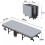 Folding Bed with Mattress, 6-Level Adjustable Headrest, 8 Wheels, 150kg Capacity 6