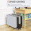Folding Bed with Mattress, 6-Level Adjustable Headrest, 8 Wheels, 150kg Capacity 7