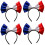 Bow Headband, Bow Headband Array, Holiday Patriotic Party Gift, Cosplay Costume 1