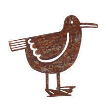Metal Enferrujado Gaivota Jardim Cerca Decoração Pássaro País Quintal Arte Sinais Jardinagem Decoração Metal Pássaro Estacas