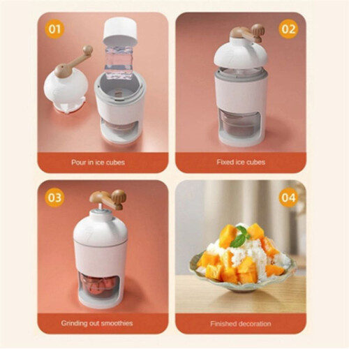 Shaved Ice Machine Ice Crusher Hand Operated Shaved Ice Maker Household Portable Small Machine Kitchen Tool 1