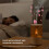 Flame Aromatherapy Machine Small Home Bedroom Silent Candlelight Atmosphere Light Aromatherapy Humidifier Diffuser A 9
