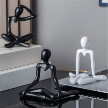 Nordic Abstract Statue Abstract Figure Sculpture Small Ornaments  Modern Art Desktop Decor B