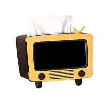 TV Tissue Box Multi Functionele Creatieven Tissue Box Houder met Mobiele Telefoon Slot Decoratie Tissue Houder Thuis B