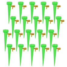 Goutteur Réglable Kit D'Arrosage Automatique Kit de Système D'Irrigation Goutte à Goutte Automatique Dispositif D'Arrosage des Plantes Vert