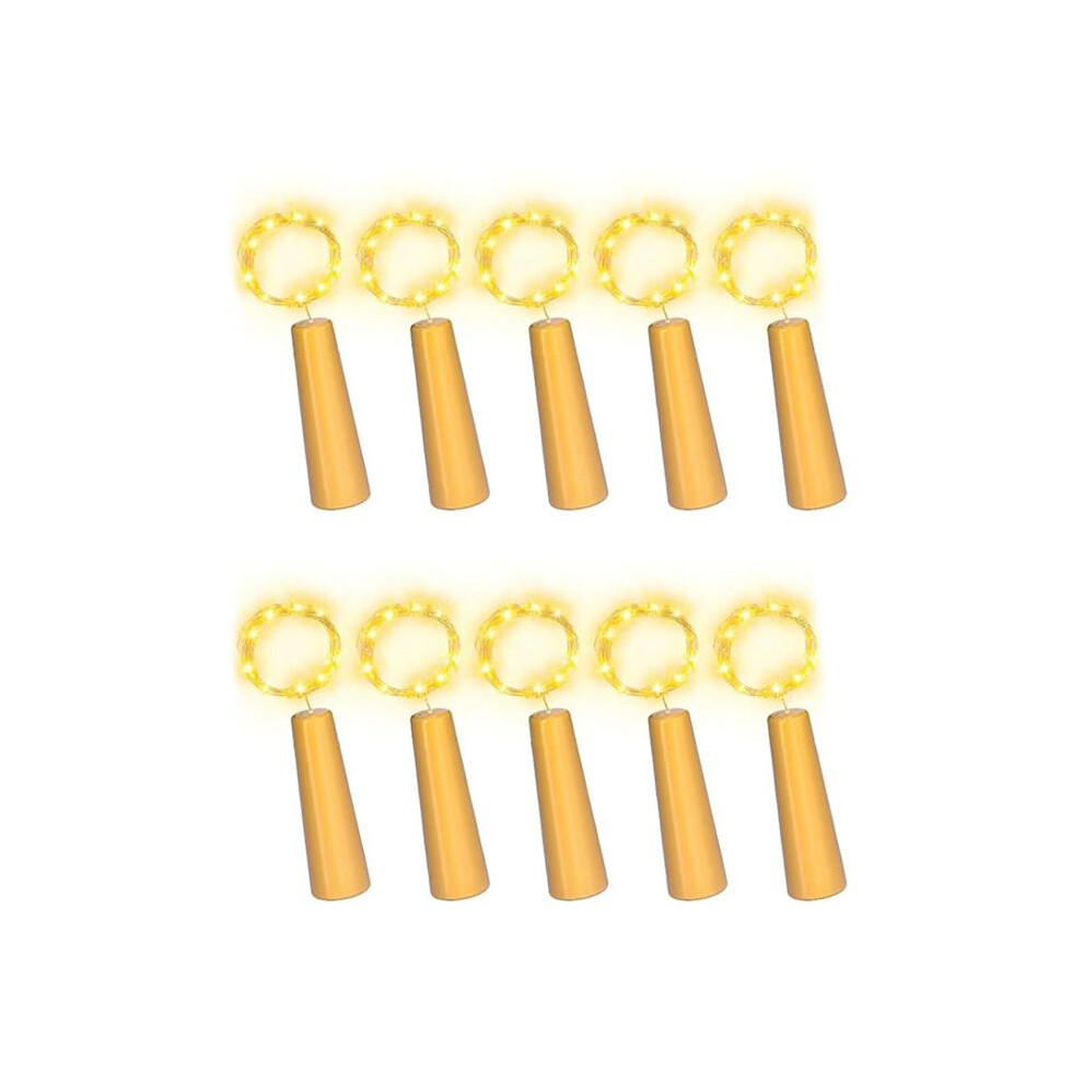 10Pcs Wine Bottle Cork Lights 20 Led Fairy String Lights For Diy Party Wedding Christmas Festival Bar Decoration 4711809372514