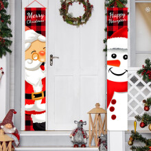 Banner di Porta di Natale di Babbo Natale Decorazioni di Buon Natale per La Casa 2022 Ornamento di Natale Natale Navidad Regalo Capodanno