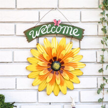 Comprend un Panneau Suspendu Décoration Gerbera Fleur Décoration Extérieure Convient pour la Cuisine, le Salon, la Cour Du Jardin