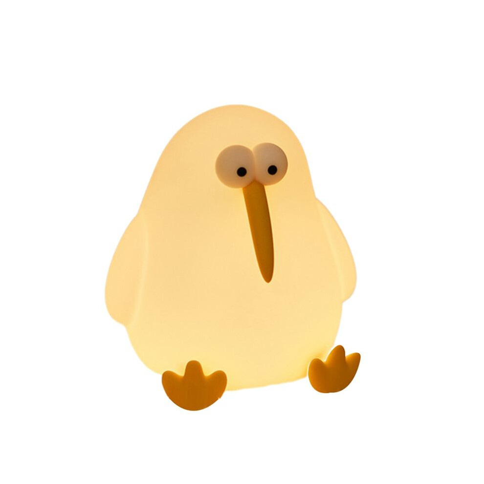 Squishy Kiwi Bird Lamp Rechargeable Dimmable Silicone Nursery Toddler Animal Night Fun Decor For Children Light Typecat