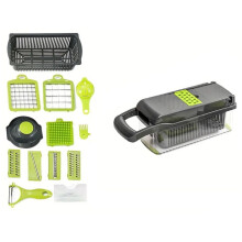 16 in 1 Groentesnijder met Container Thuis Keuken Multifunctionele Groentesnijder Draagbaar Gemakkelijk Schoon Te Maken