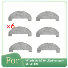 Panno per La Pulizia per Aspirapolvere Ultenic D10/T10 Lite/For Q8/Q8 Max, Accessori, Parti di Ricambio, 6 Pezzi