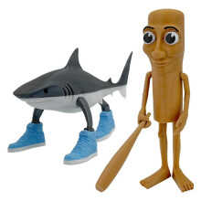 Tralalero Tralala voor Meme-Figuur, Virale AI Brainrot-Dieren, Haai in Sneakers Verzamelobjecten, Bureaudecoratie