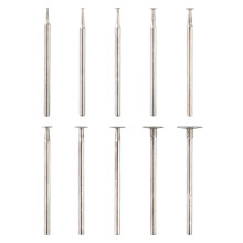 10pcs T Shape Diamond Burr - 3/32Inch Shank Channel Cutting Burs Diamond Mounted Stone Carving Bits