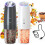 Electric Salt and Pepper Grinder Set Rechargeable Graviry Salt and Pepper Grinder Set, LED Light, Adjustable Coarseness 1