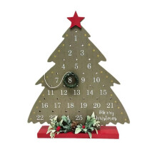 Merry Christmas Ornaments Calendar Countdown Christmas Shape Home Decoration 2024 Xmas Navidad Decor