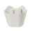 Coffee Grounds Bucket Polygons Espresso Grounds Dump Bin Multipurpose Espresso Disposal Bucket for Home/Office White 1