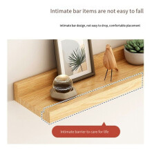 Wall Shelf Household Living Room Wall Rack Perforated Word Board Book Rack Wall Decoration Solid Wood Small Shelf 30cm