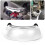 Motorcycle Rear View Mirror Chromed 180 Ultra Wide Angle Central Windscreen Mount Universal 4