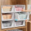 Stackable Wardrobe Storage Box Multi-Function Foldable Suitable for Wardrobe Storage Clothing Drawer Storage Box 4