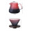 Coffee Filter Hand Drip Pot Percolators Borosilicate Glass Pour Coffee Tea Set with Walnut Handle 8