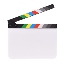 New Film Clapboard Directors Clapper Board Slate Cut Action Scene Blank Clap Board Dry Erase 12 X 9in
