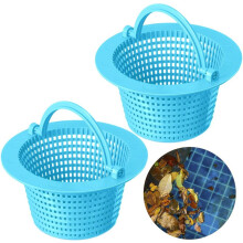 2 Peças de Cesto para Skimmer de Piscina com Alça, Removedor de Folhas, Cesto de Substituição para Filtro de Piscina para Limpeza de Piscinas, C