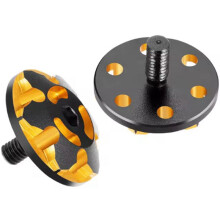 2 Stück Metall M3 Heckflügeldichtung Befestigungsschrauben für 1/8/1/10 RC Auto Upgrade Teile Zubehör Stil A, Gold Schwarz