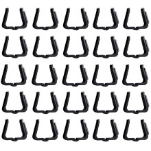 50Pack Holiday Light Clips Outdoor Hooks Christmas Hanger for Christmas Decoration Roof Gutter Fence Black