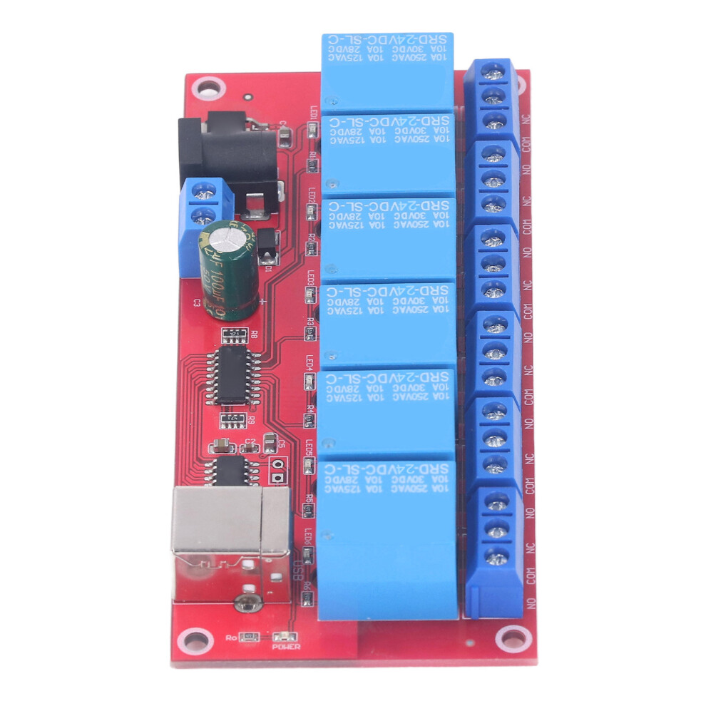 6 Channel USB HID Relay Board
