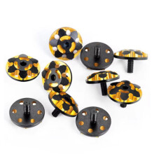 2Pcs Metal M3 Tail Wing Gasket Fixing Screws for 1/8/1/10 RC Car Upgrade Parts Accessory Style A,Gold Black
