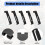20Pcs Grid Hooks for Wall, Grid Wall Picture Hooks Gridwall Hooks Hangers Display Panels Slat Wall NotchGrid Hook 3