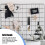 20Pcs Grid Hooks for Wall, Grid Wall Picture Hooks Gridwall Hooks Hangers Display Panels Slat Wall NotchGrid Hook 6