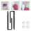 2PCS Acrylic Wall Mounted Hat Hook, Baseball Hat Organizer, Multi-Purpose Hat Holder, for Baseball Cap, Hat Hangers A 4